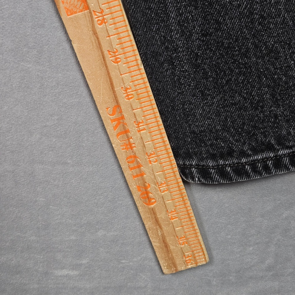 Vintage Levi's 505 Regular Fit Jeans Mens 38x34 (Actual 36x33) Black Denim Y2K - Picture 12 of 14